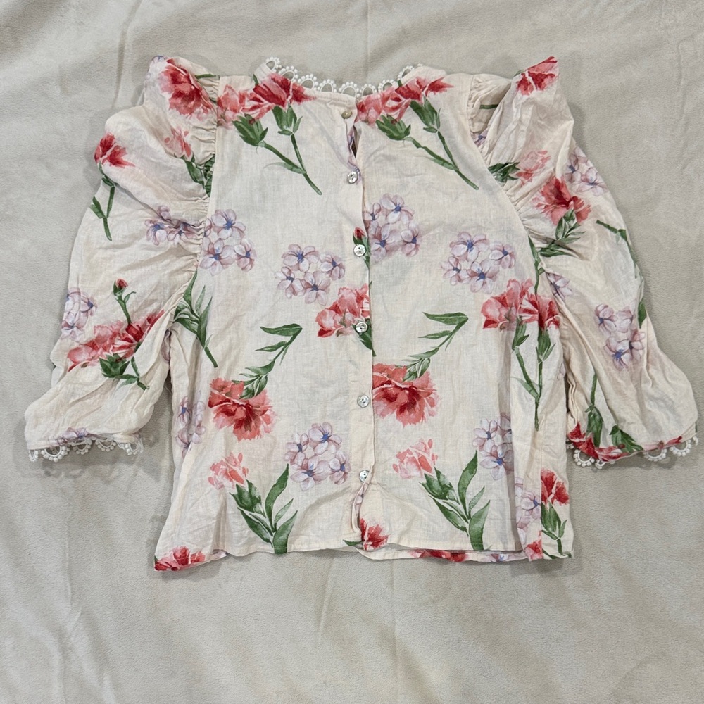 Women’s Laura Ashley Puff Shoulder Shirt - Picture 2 of 3
